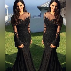 NWT black wedding gown